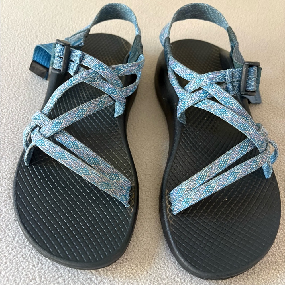 Chaco Z Strap Sandals Womens Size 7 Blue Adjustable Hiking Comfort - Picture 3 of 5